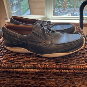 J&M Men's Boat Shoes Casual Loafers Slip On Leather XC4 System Size 12M 25-0799